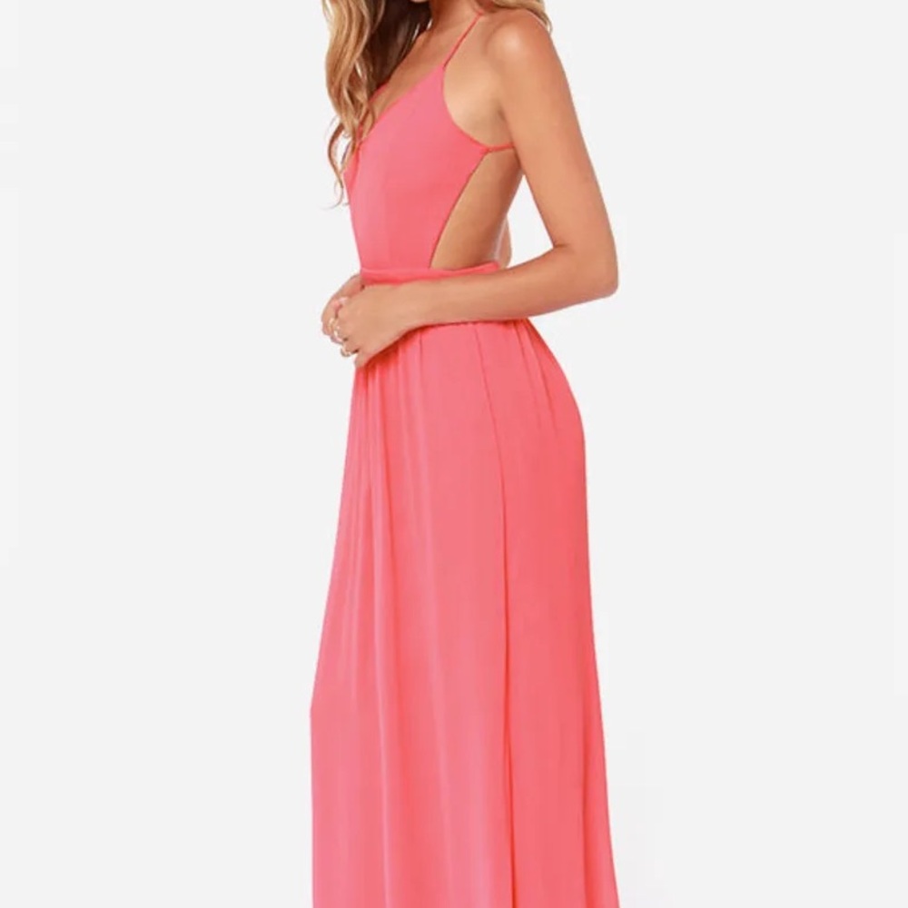 Lulu's Pink Halter Sundress for Weddings